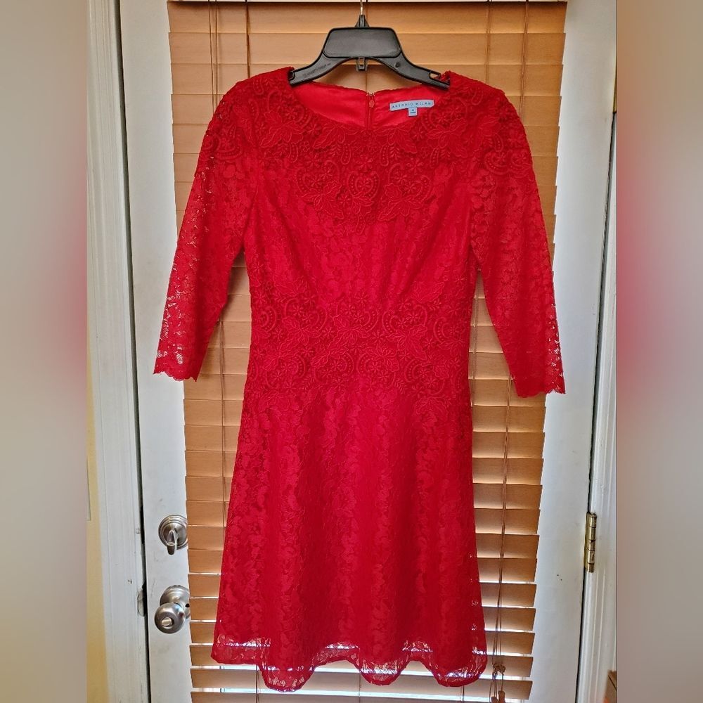 Antonio Melani Little Red Dress Size 4